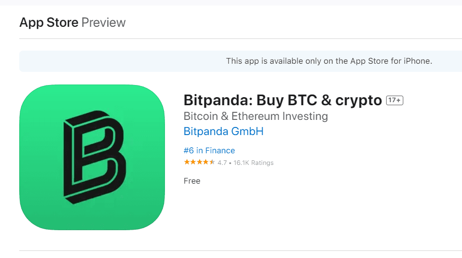 bitpanda appstore