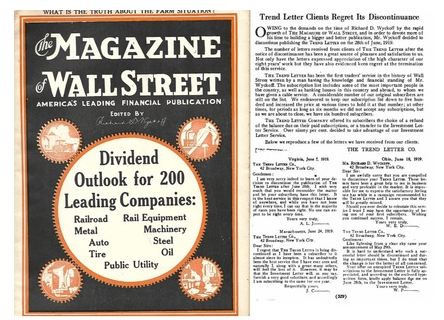 Okładka The Magazine of Wall Street Richarda Wyckoffa