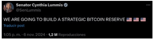 Komentarz na temat Bitcoina: Cynthia Lummis