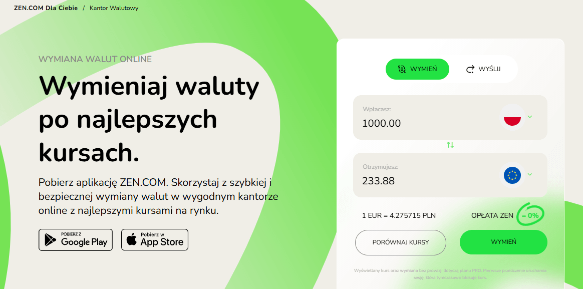 Funkcje aplikacji ZEN.com: konto wielowalutowe, cashback i ZEN Care