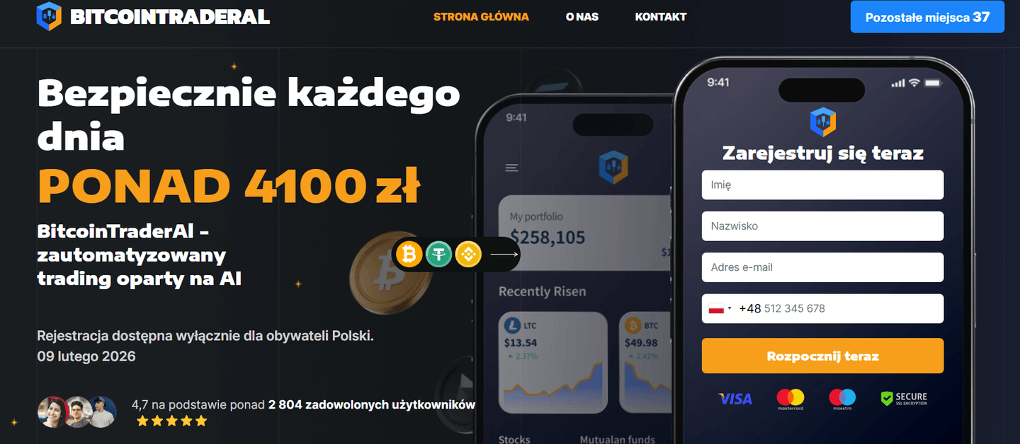 Fałszywe obietnice Bitcoin Trader AI