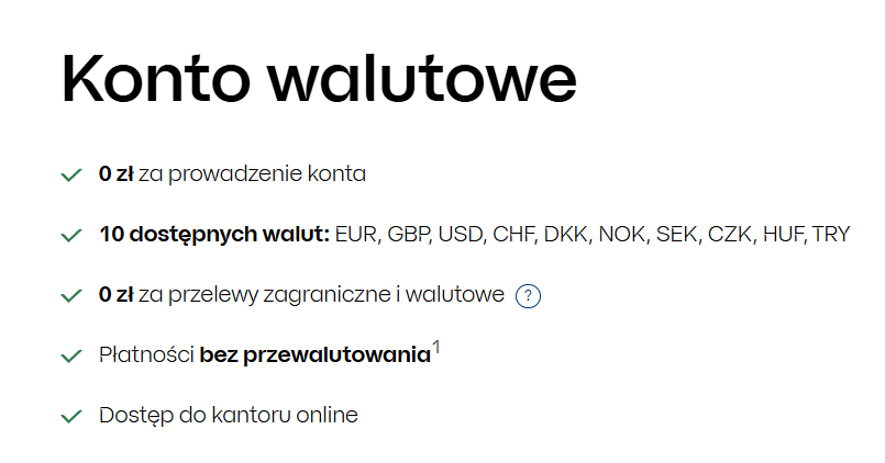 Konto walutowe PKO BP: 10 walut i kantor internetowy