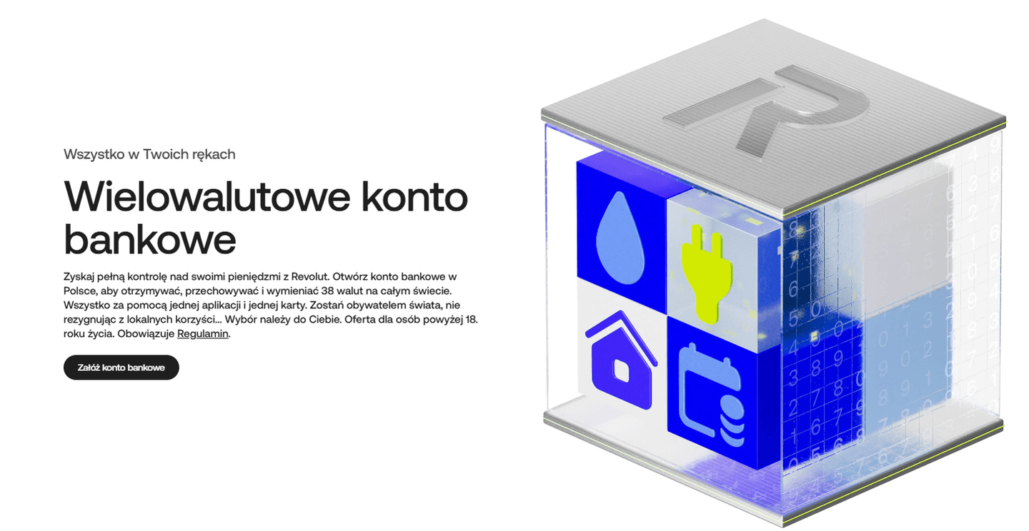 Aplikacja Revolut: konto wielowalutowe i wymiana walut