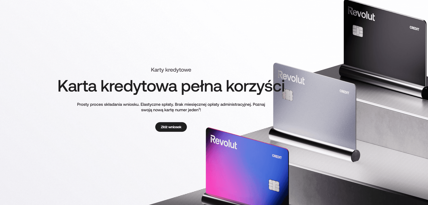 Karta kredytowa Revolut w aplikacji – limit i okres bezodsetkowy