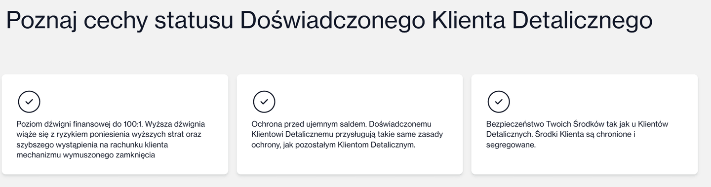 Status Doświadczonego Klienta Detalicznego