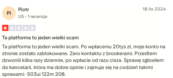 Skargi użytkowników Coinplex na zablokowane wypłaty