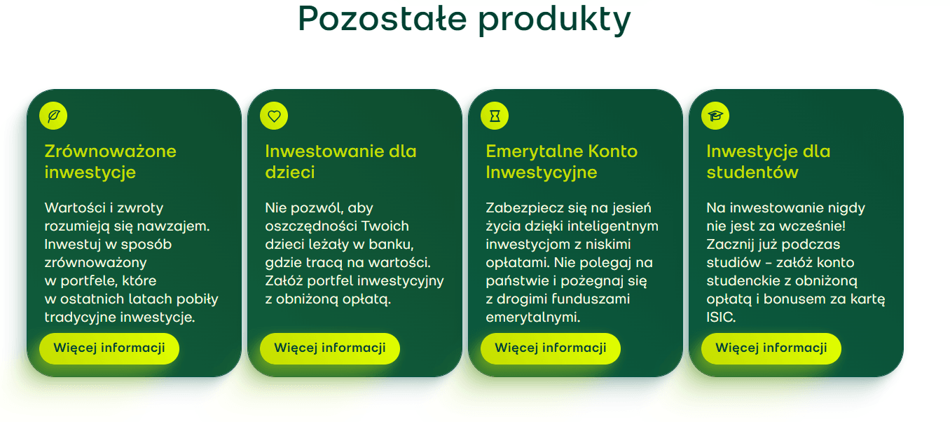 Pozostałe produkty Fondee